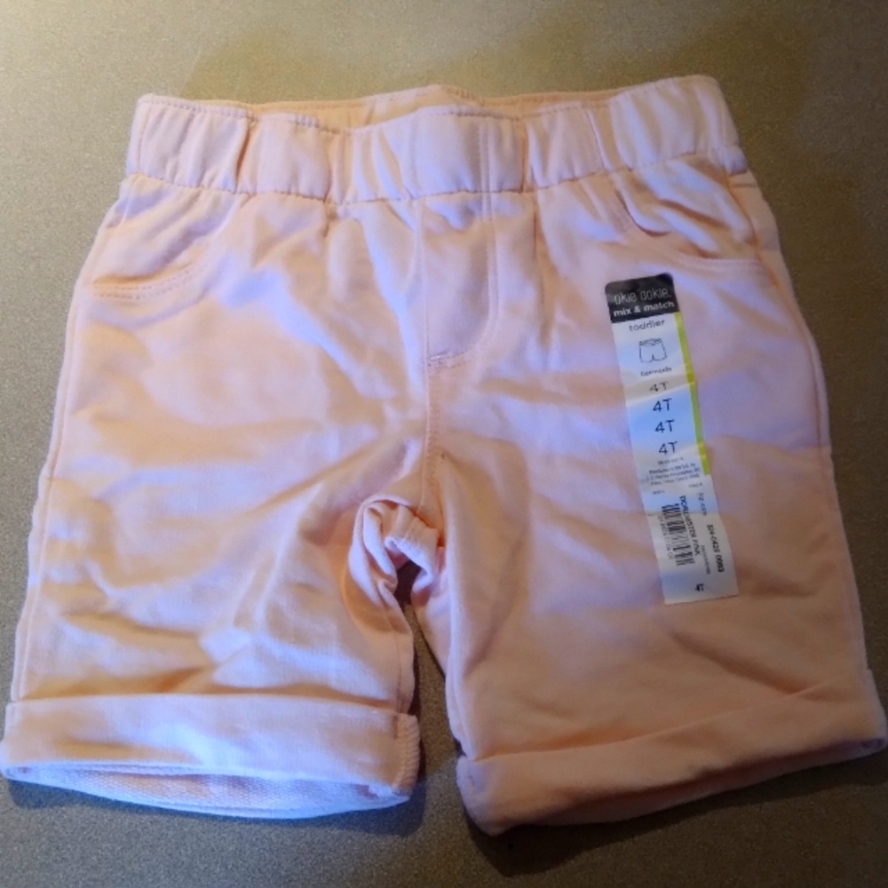 Okie Doki toddler girls pink shorts